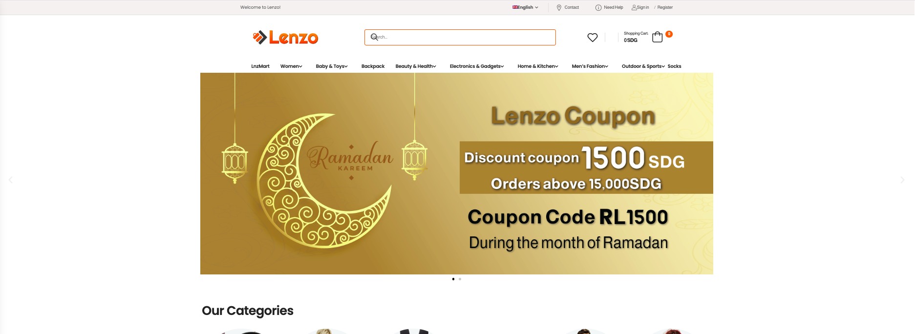 Project showcase UI concept